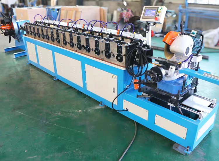 TDC Flange Roll Former Workshop Perspective View