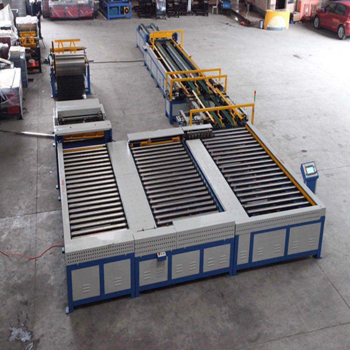 Auto Duct Line U5 Modular Production Line Aerial View