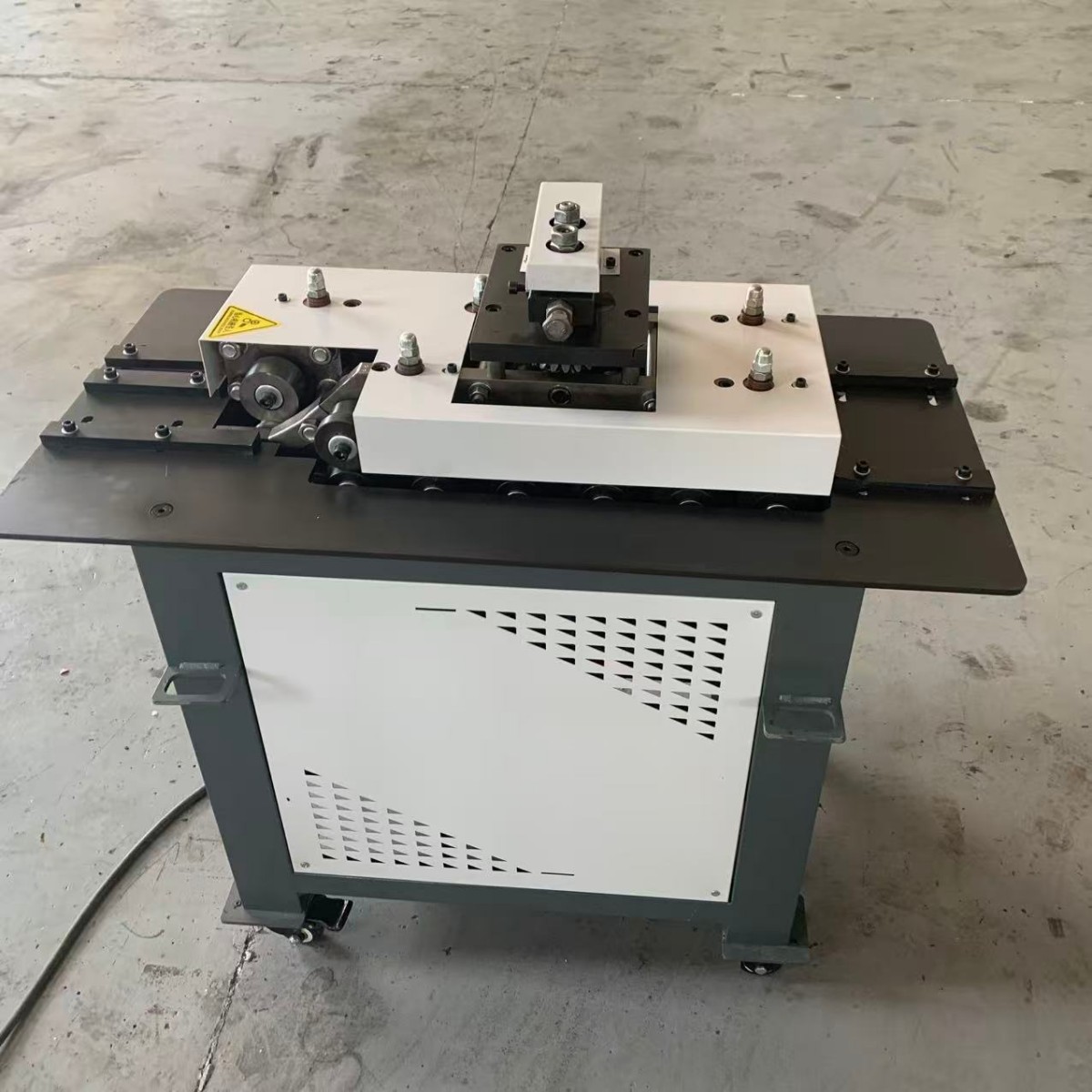 Lock Forming Machine Grey Front Panel View