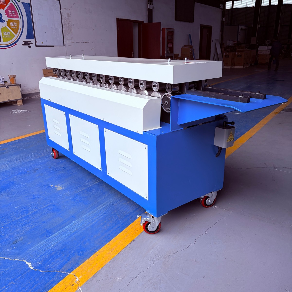 TDF Flange Forming Machine Rear Panel View