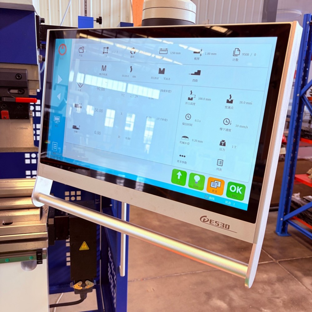 Touchscreen Interface with Bending Software